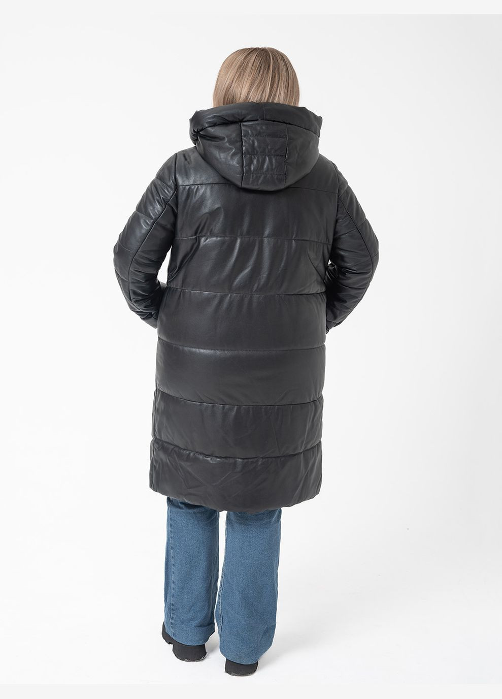 Чорний зимній Пуховик Fabio Monti