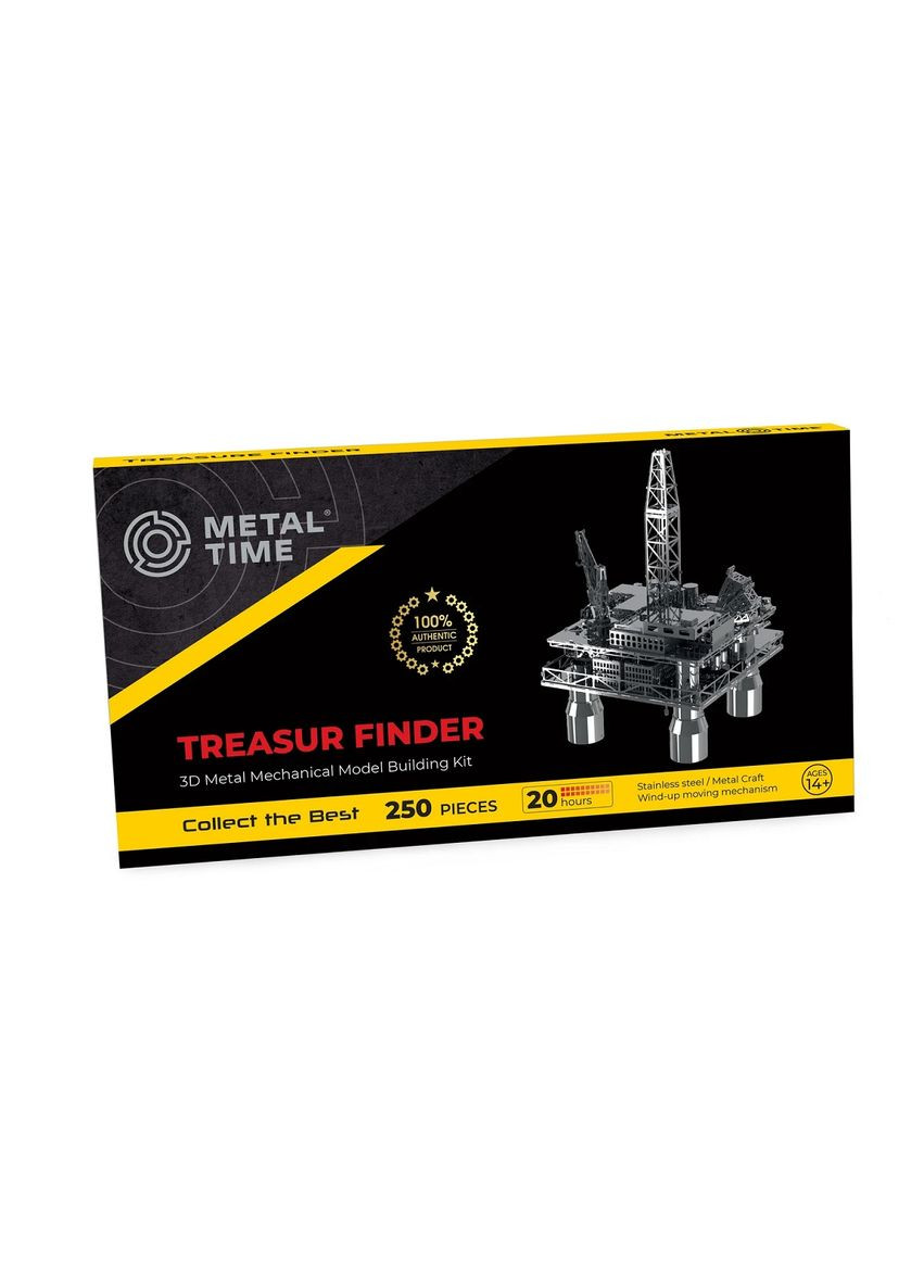 Колекційна модельконструктор Treasure Finder механічна нафтова платформа MT008 Metal Time (293247353)