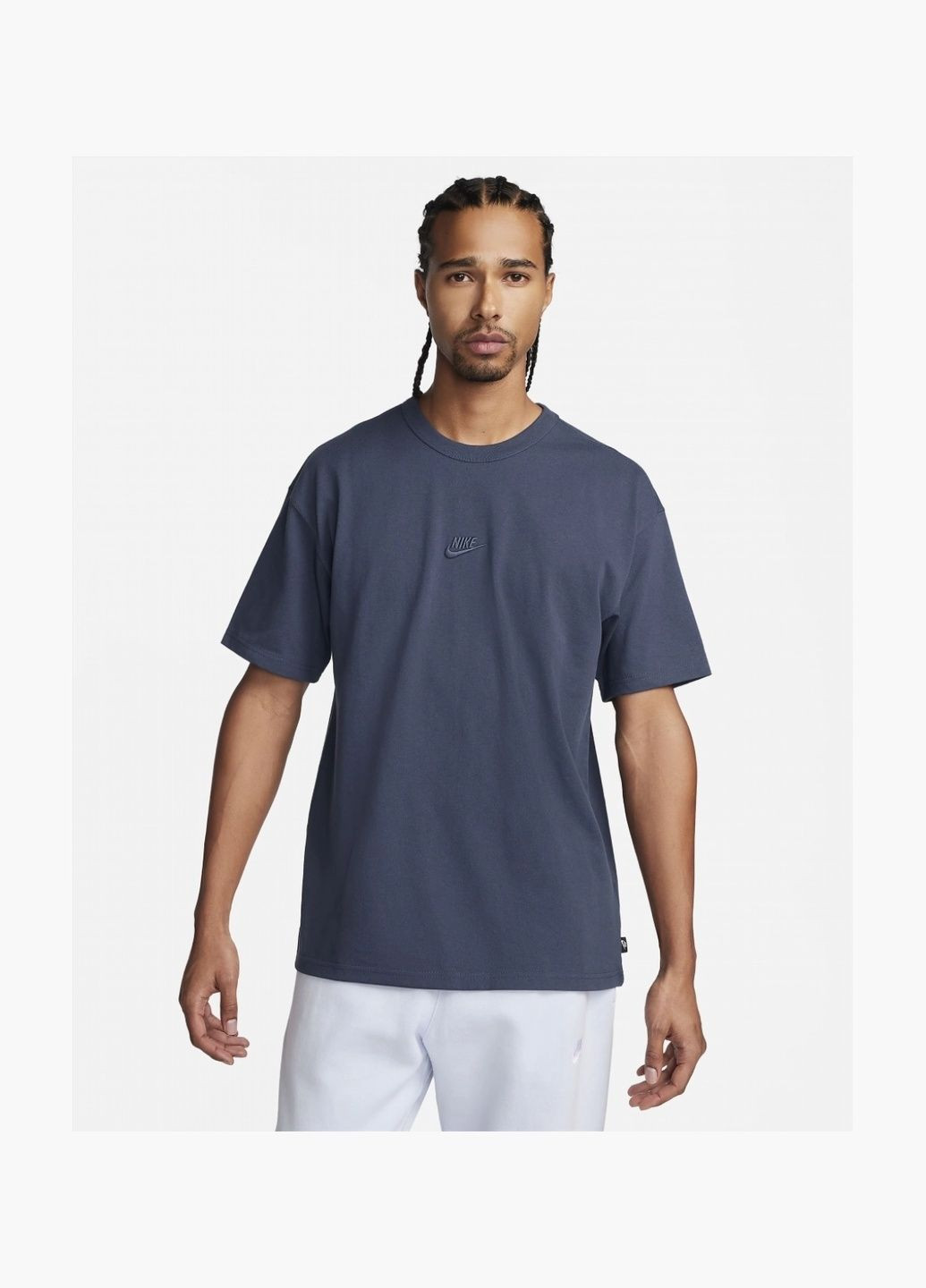 Синя футболка чоловіча sportswear premium essentials t-shirt blue do7392-437 Nike