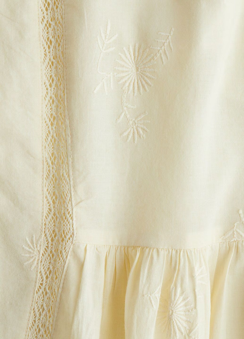 Желтое кэжуал платье H&M однотонное