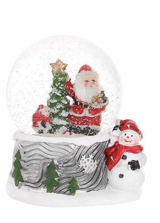 Декоративна водяна куля Санта 6.5 см 2 дизайни 2 шт. 129-102 BonaDi (362961714)