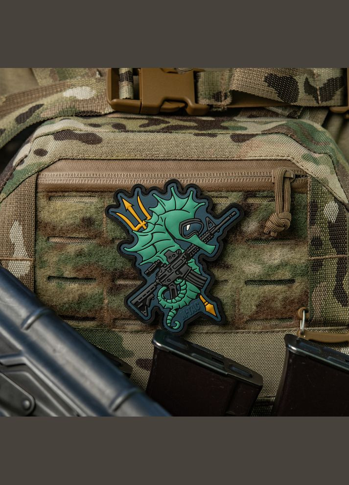 Нашивка Морской конек (PVC) blue M-TAC (315047151)