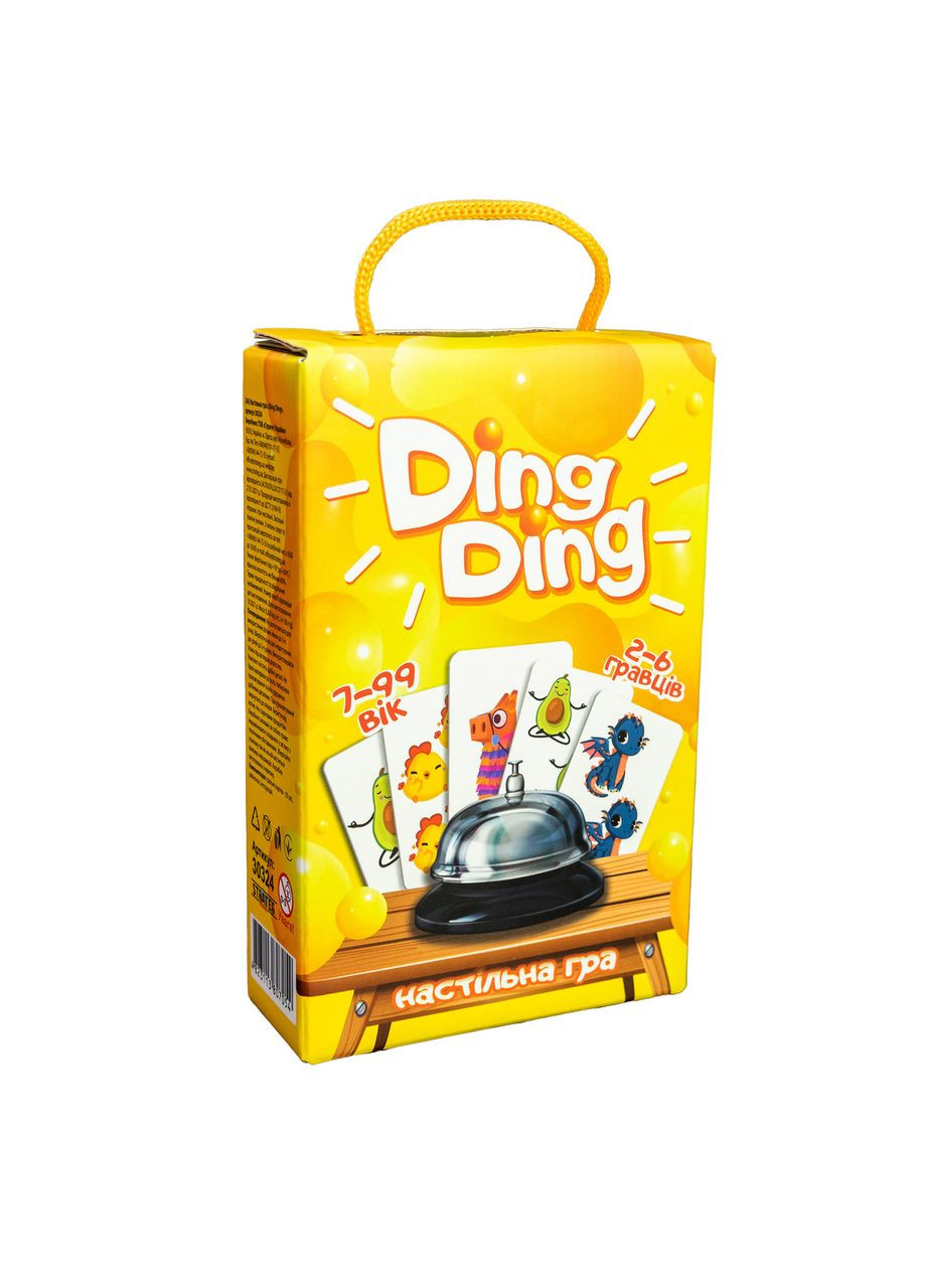 Настольная игра для детей 7+ развивающая украинская активная с колокольчиком набор из 55 карт Strateg (362437959)