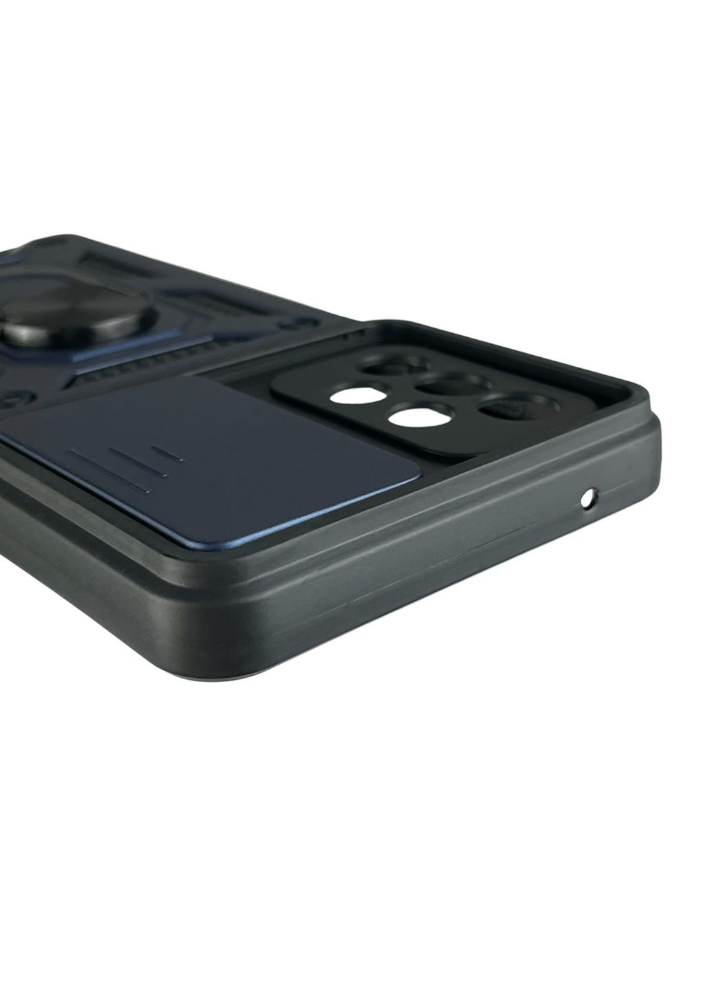 Чехол для Galaxy A52 5G (SM-A526) бронированный с кольцом со шторкой на самсунг а52 тёмно-синий rg1 Samsung (366022927)