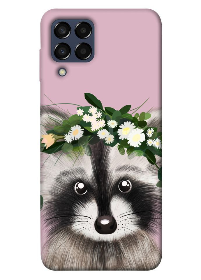 Чехол с принтом для Samsung Galaxy M33 5G / для самсунг галакси М33 Raccoon in flowers No Brand (339061915)
