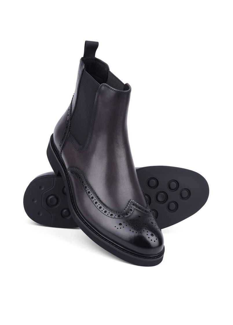 Серые осенние мужские ботинки kt1269-21e250 серый кожа Miguel Miratez