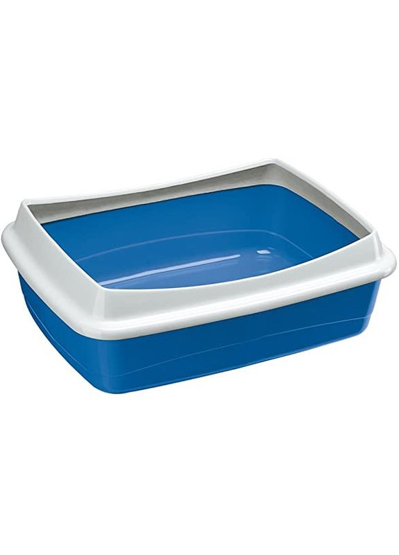 Туалет лоток для котов Litter Tray Nip Plus 20 Blue открытый с фиксатором гигиенического мешка 51x36x19 см 72041225 Ferplast (267818529)
