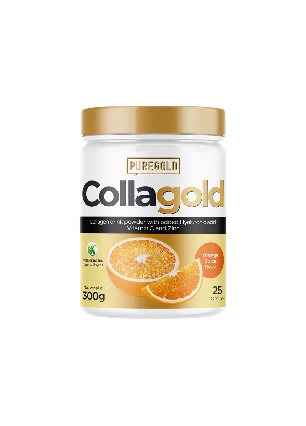 Препарат для суставов и связок CollaGold, 300 грамм Апельсиновый сок Pure Gold Protein (293479744)