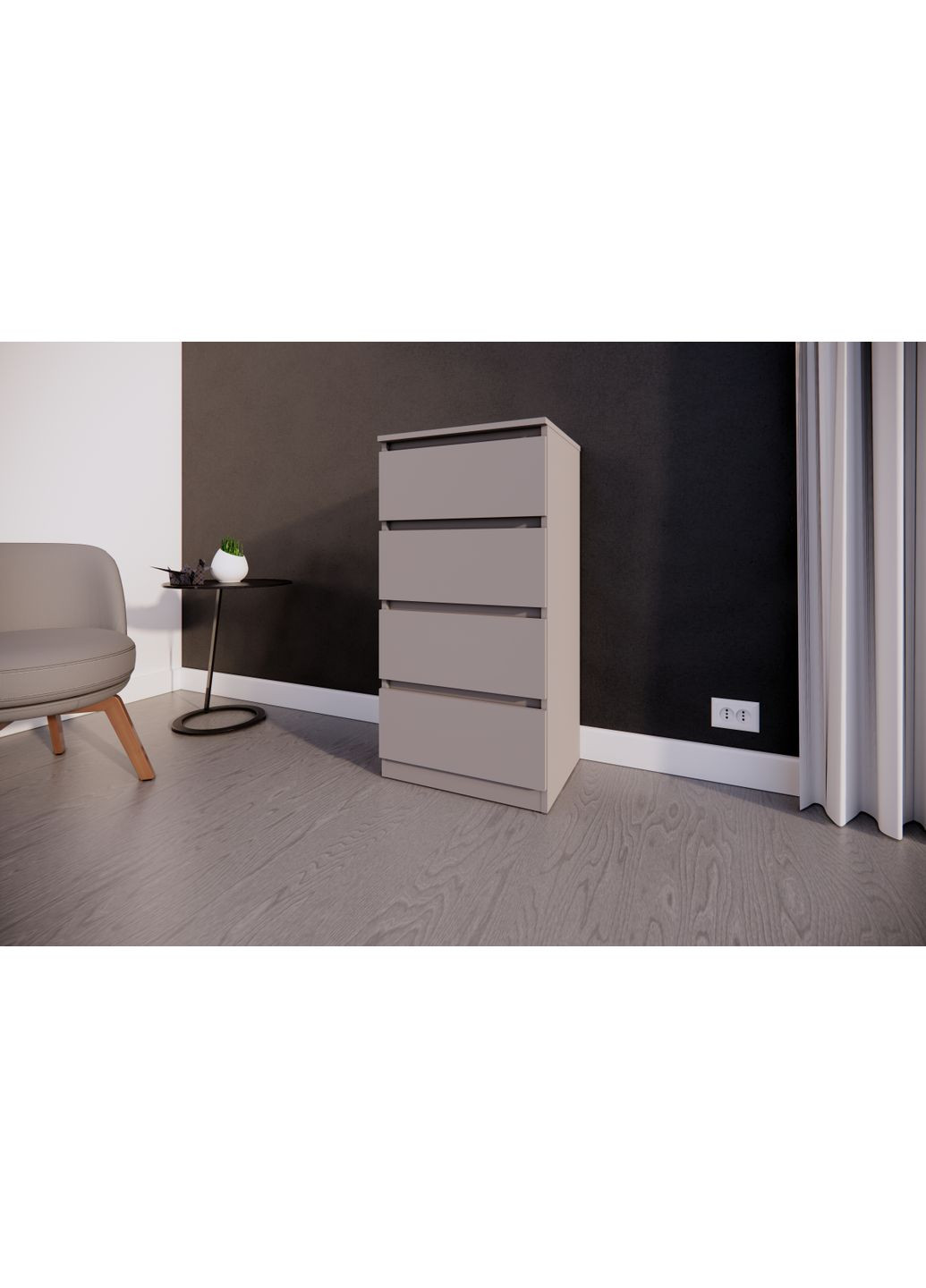 Комод на 4 шухляди 50х40х100см MEBEX (354792678)