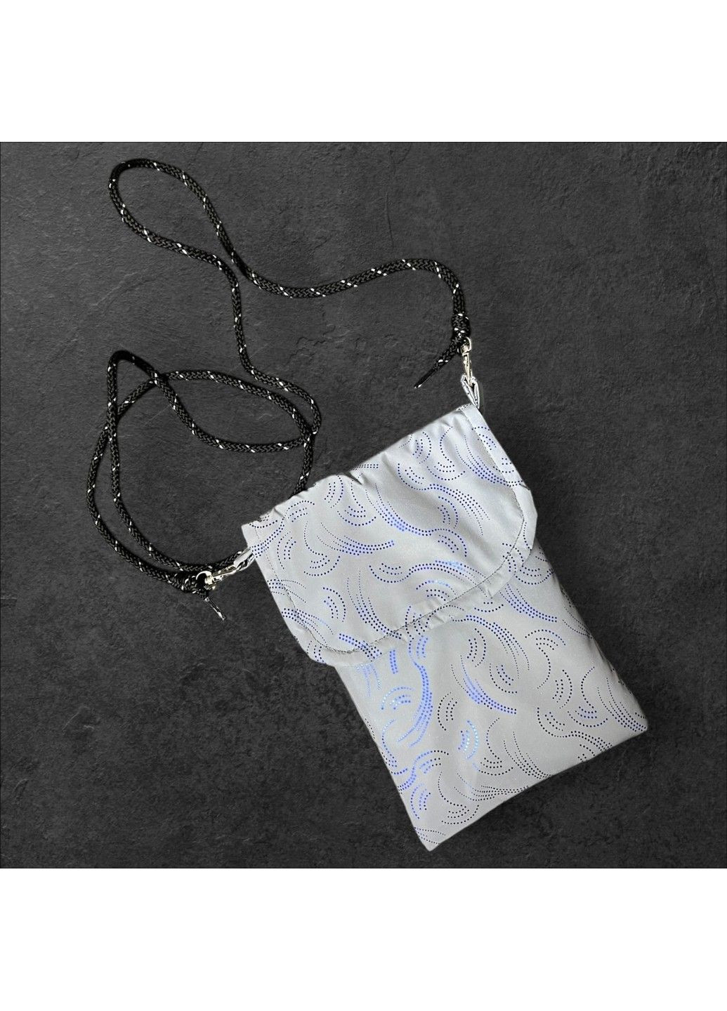 Сумочка чехол для телефона светоотражающая Синие перышки Svitashka No Brand (315725135)