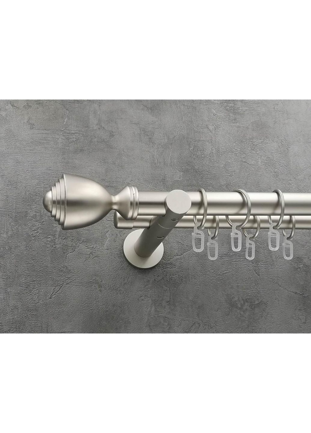 Карниз Палаціо гладка штанга подвійний універсальний 25/19 мм 160 см Сатин Quadrum (352782664)