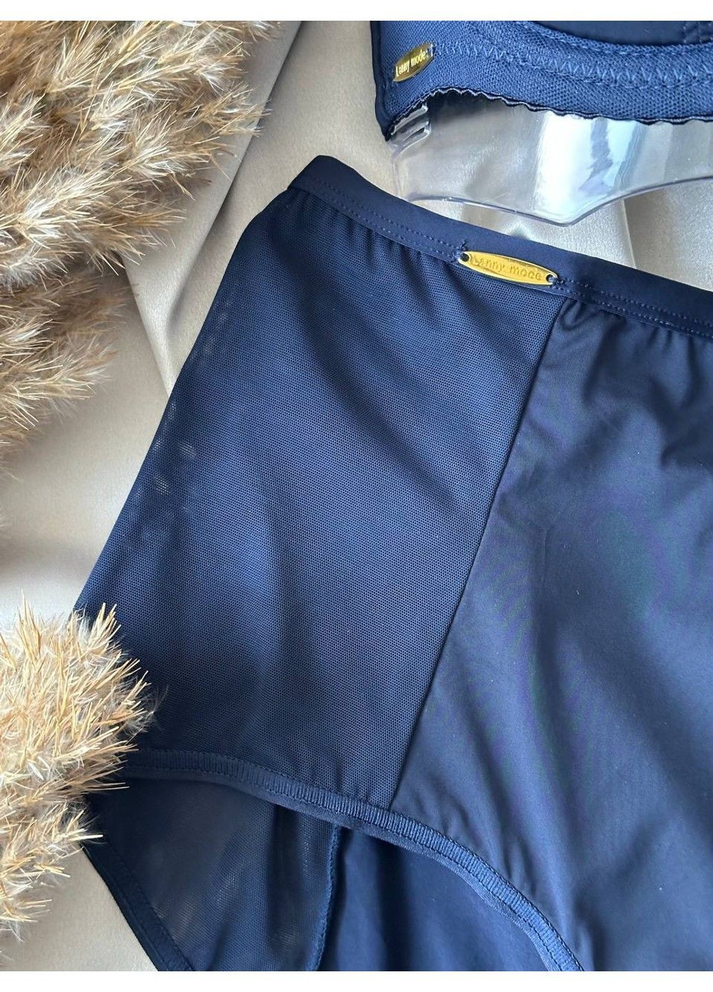 Синий женское нижнее белье на 4 размер комплект синий Lanny Mode