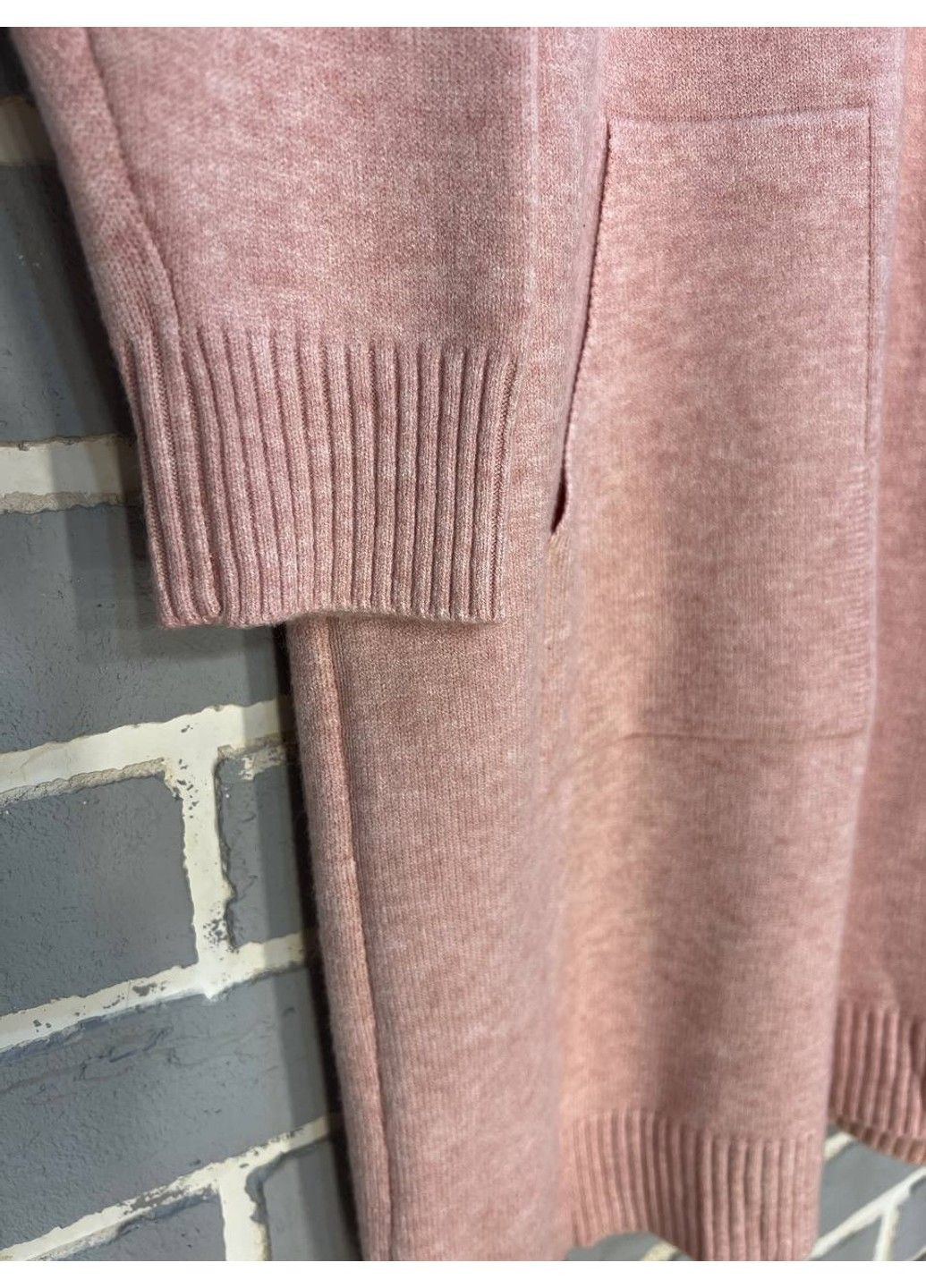 Рожева ділова сукня жіноча les etoiles claires 8198 светр оверсайз з кишенями середня довжина one size No Brand