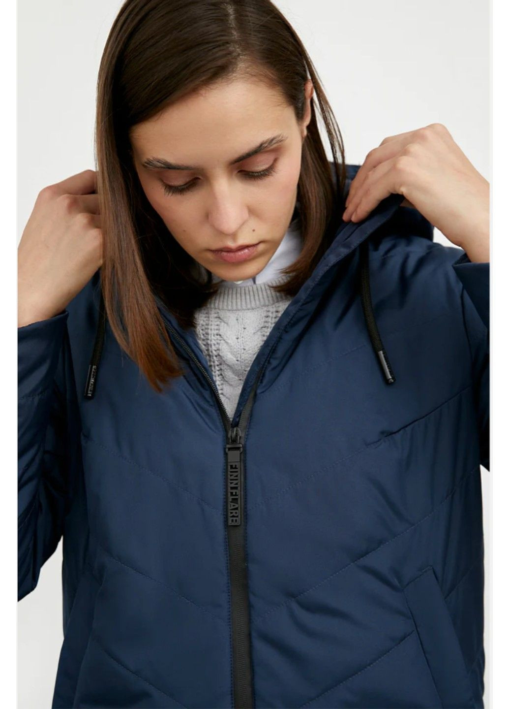 Темно-синя демісезонна куртка a20-13006-101 Finn Flare