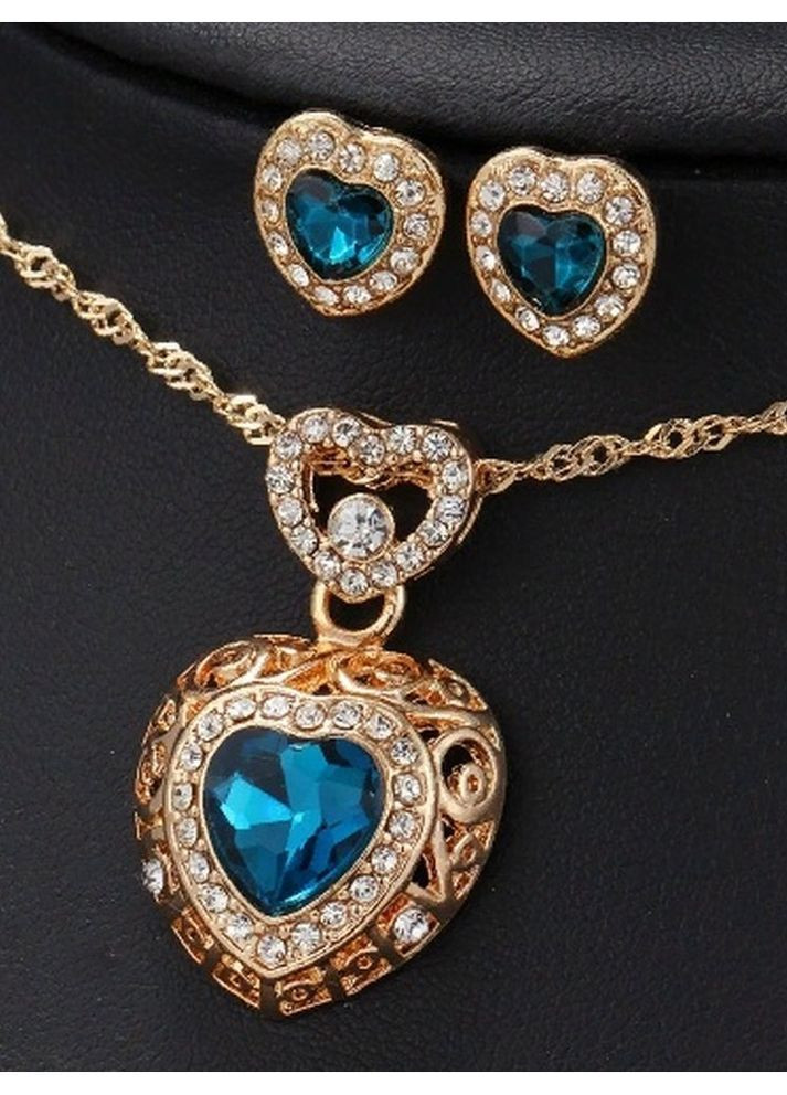 Набор бижутерии серьги и кулон на цепи, 10-030 Fashion Jewelry (370590421)