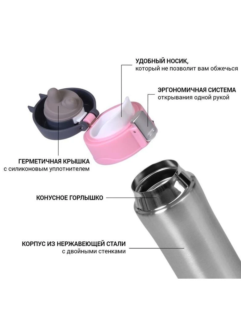 Термос Joranne Rose 420мл из нержавеющей стали FN-9819 Fissman (303634733)