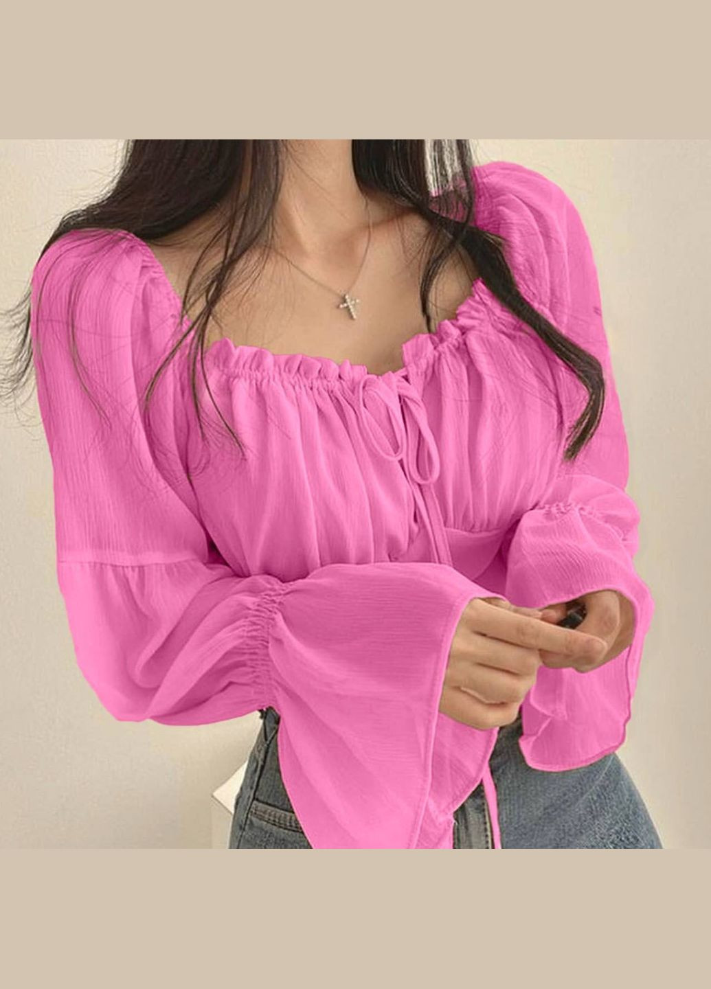 Малинова блузка жіноча No Brand