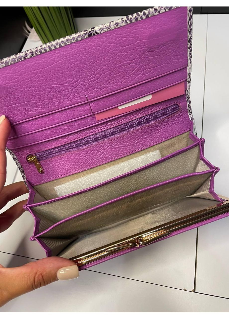 Классический женский кошелек со змеиным принтом No Brand (370381490)