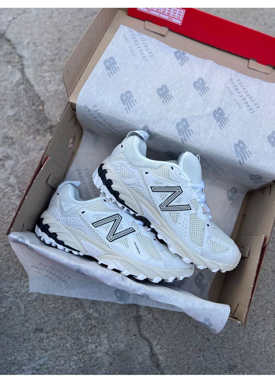 Білі Осінні кросівки чоловічі new balance 610 nimbus cloud white black ml610tba нью беланс 610 No Brand