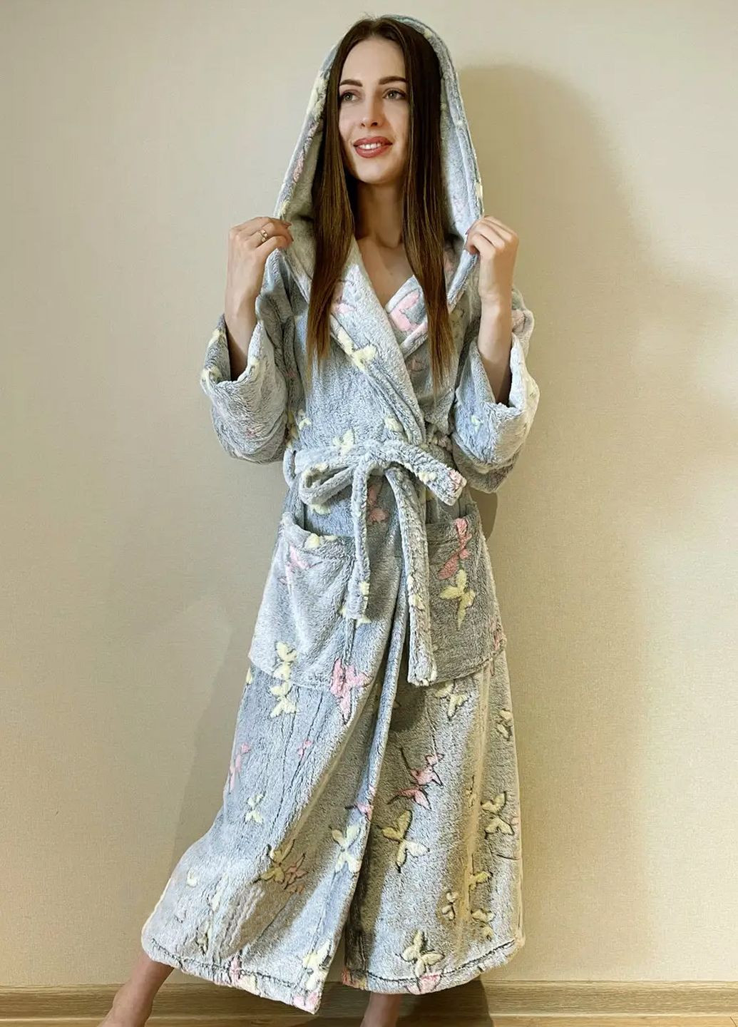 Халат жіночий з мікрофібри, розмір L 50-52 Vishnya (322034862)