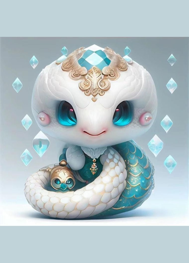 Акрилова 2D підвіска-брелок із зображенням символу року за Китайським гороскопом РІК ЗМІЇ No Brand (315599549)