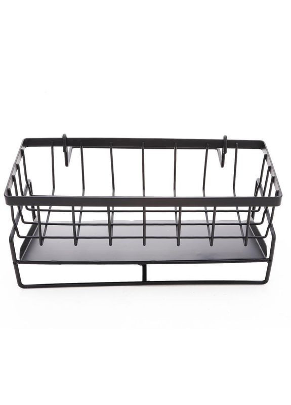 Зливна стійка для раковини на стільниці для кухні на мийку багатофункціональна полиця кошика чорна No Brand (317249819)