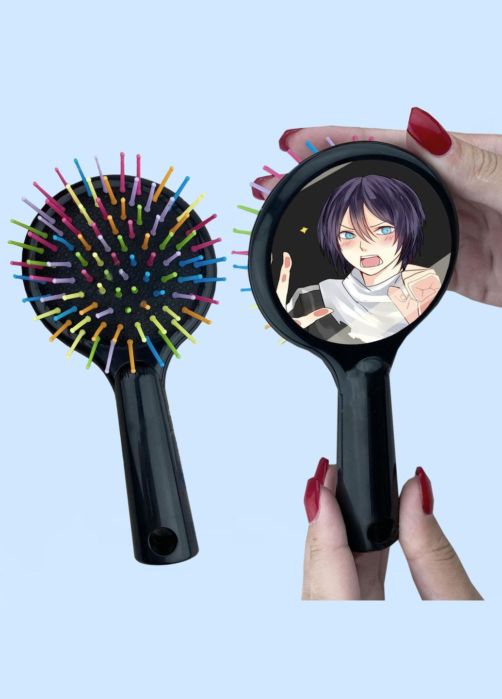 Гребінець для волосся Аніме Бехатній Бог #0010 чорний No Brand (315046825)