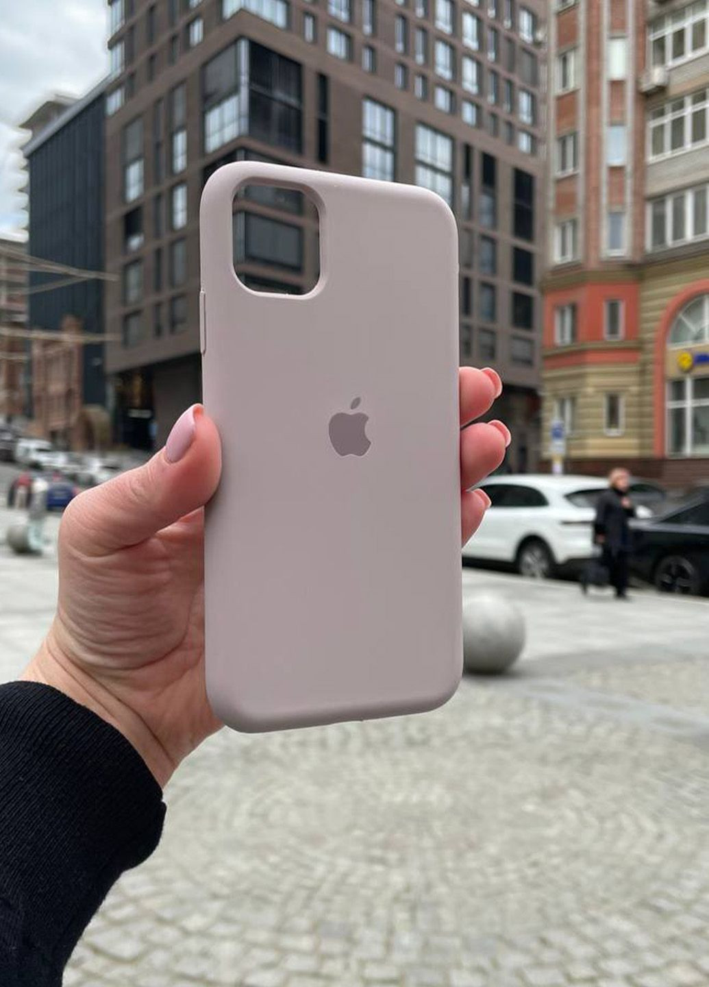 Чехол для iPhone 11 Pro Max серый Lavender Silicone Case силикон кейс No Brand (289754208)
