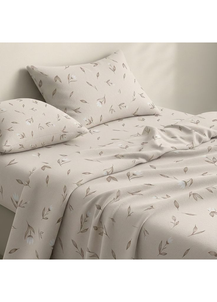 Наволочка фланель 50х70 BEIGE FLORAL (4822052498545) Cosas (370710138)