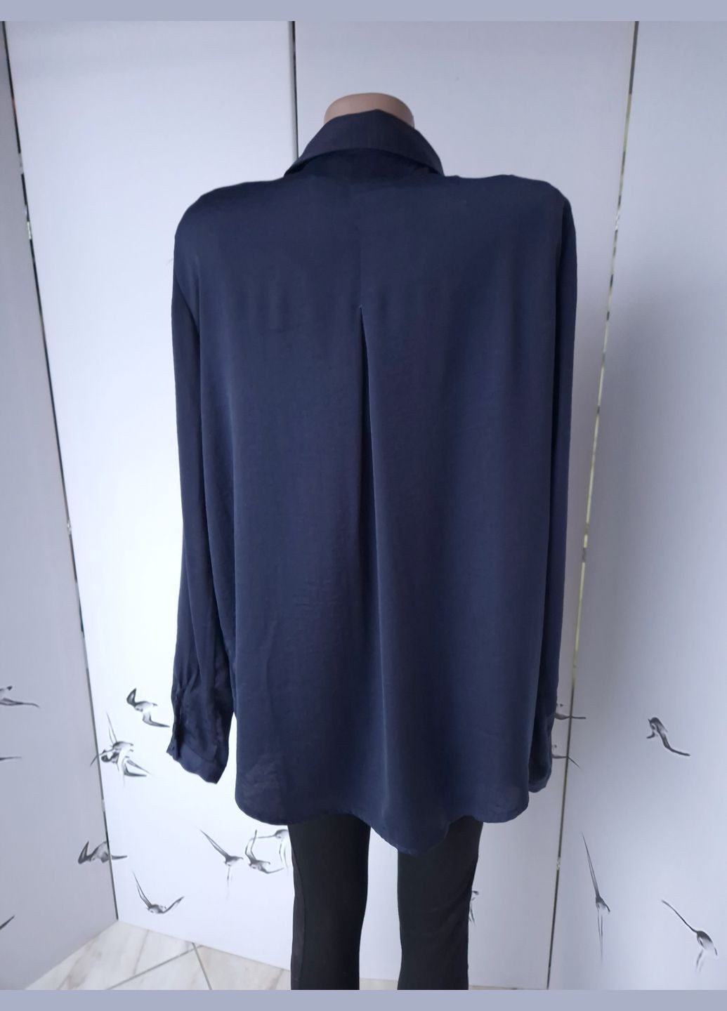 Сорочка жіноча Oversize подовжена однотонна Vila (320654285)