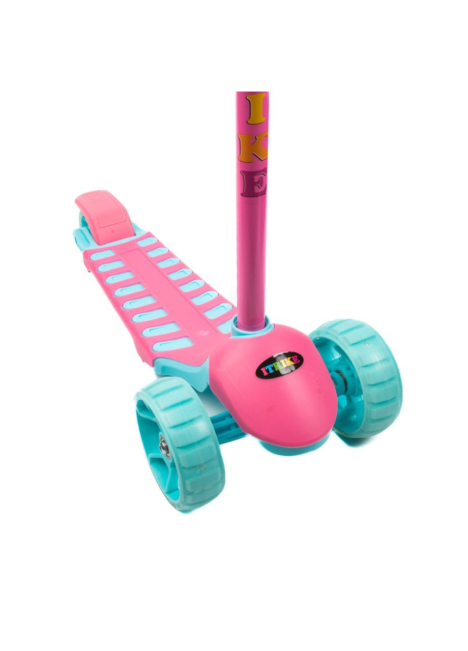 Самокат детский трехколесный MAXI JR 3-060-34-P, руль 56-68см, колеса ПУ с подсветкой, iTrike (346533857)