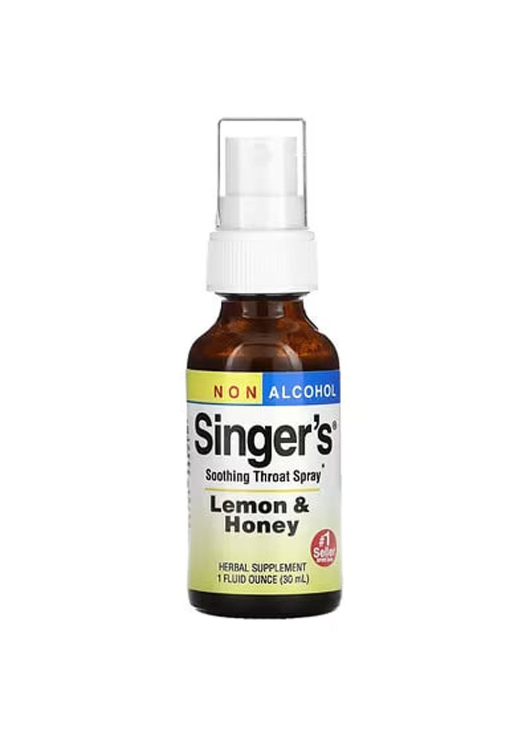 Спрей для горла заспокійливий, Singer's, Soothing Throat Spray, Herbs Etc., без спирту, лимон та мед, 30 мл Herbs Etc. (362371427)