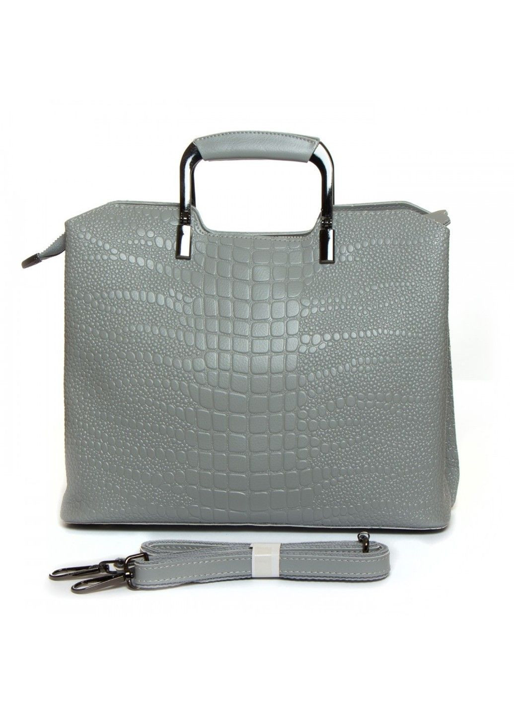 Женская кожаная сумка 1540-1 l-grey Alex Rai (282557270)