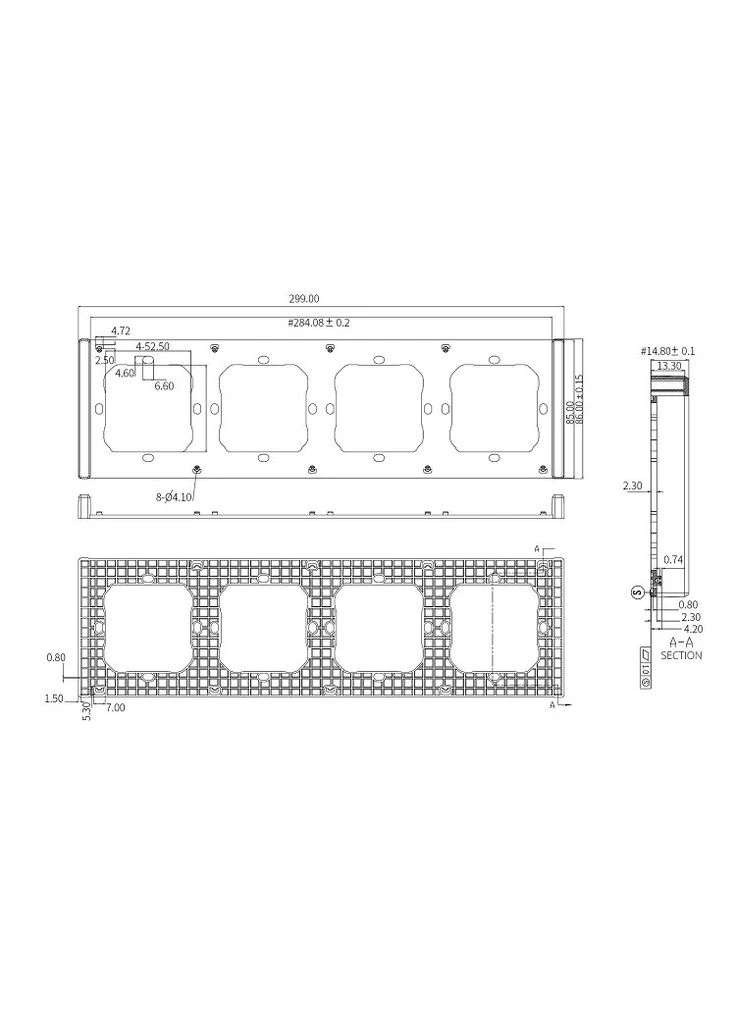 Рамка для настенных выключателей M5-F4W Sonoff (361968276)