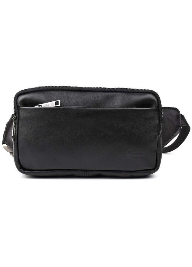 Сумка мужская на пояс через плечо из натуральной кожи маленькая Черный 35286 TARWA (333594244)