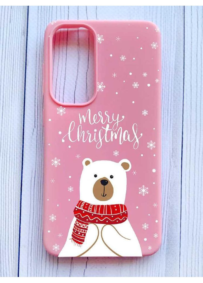 Матовый чехол на Samsung Galaxy A35 (A356) Мишка. С Рождеством (принт 146) Creative (362962859)