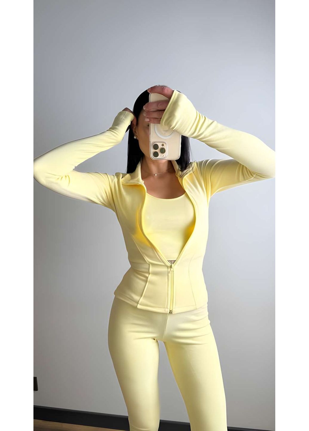 Женский теплый термокостюм термо комплект теплая термобелье желтый лимонный желтый лимонный Україна (366869019)