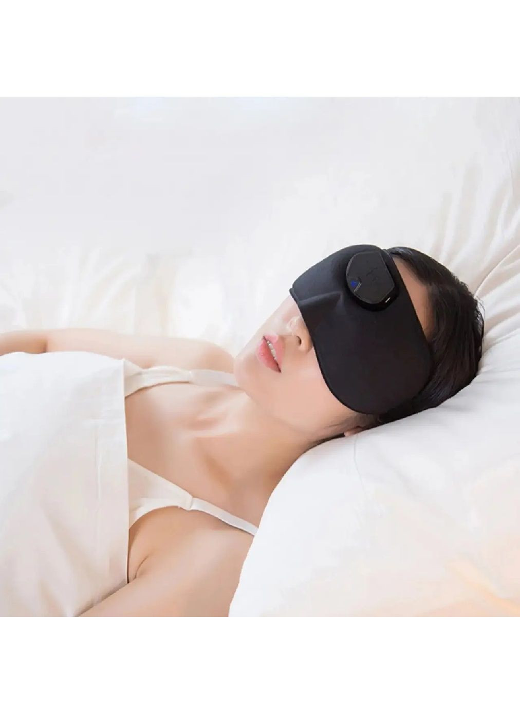 Маска для сна аккумуляторная от храпа с легкими вибрациями дышащий гипоаллергенный материал 25х9,5х1 см (479458-Prob) Unbranded (319301955)