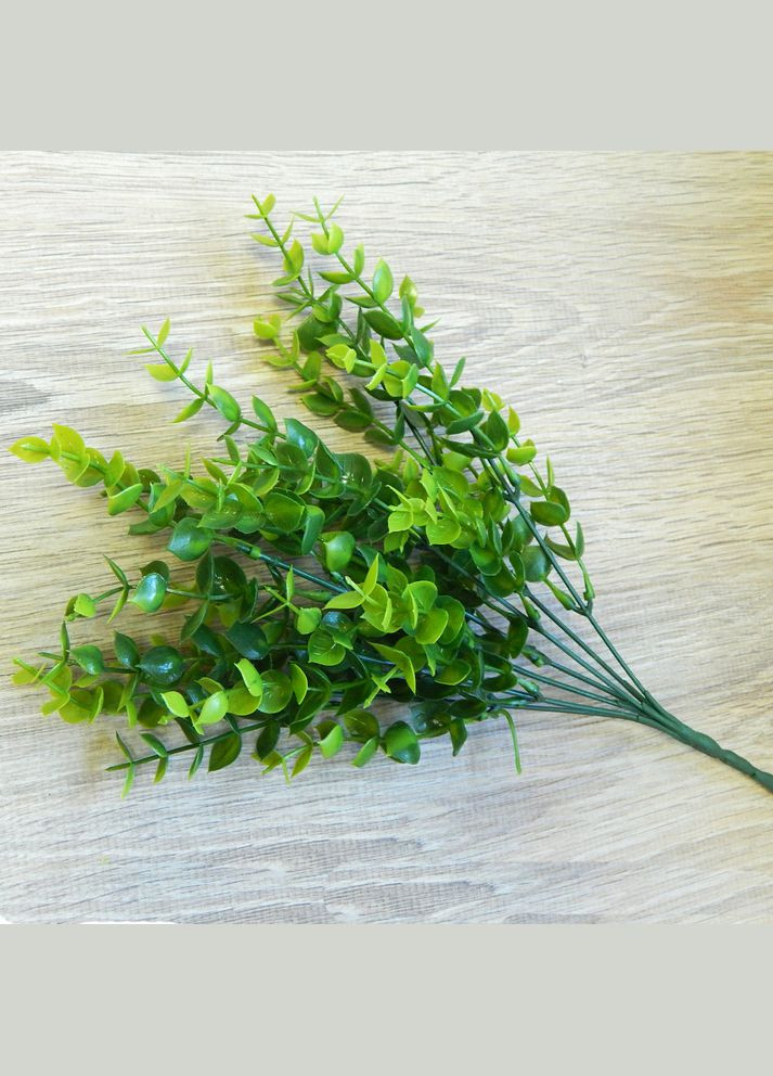 Искусственная зелень Эвкалипт мелкий, кустик, 30 см, зеленый No Brand (340483479)