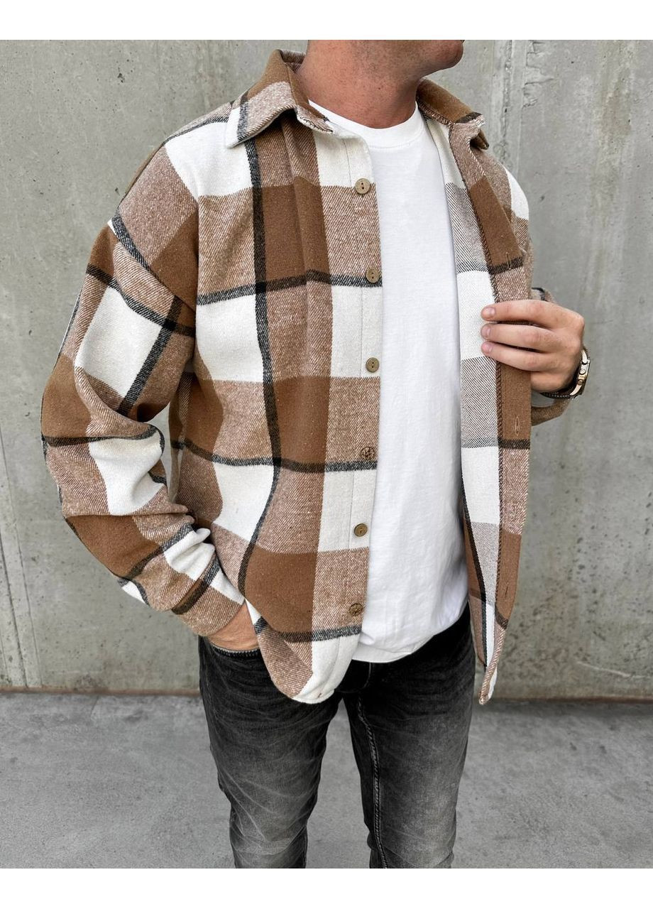 Бежевая кэжуал рубашка Osoblyva