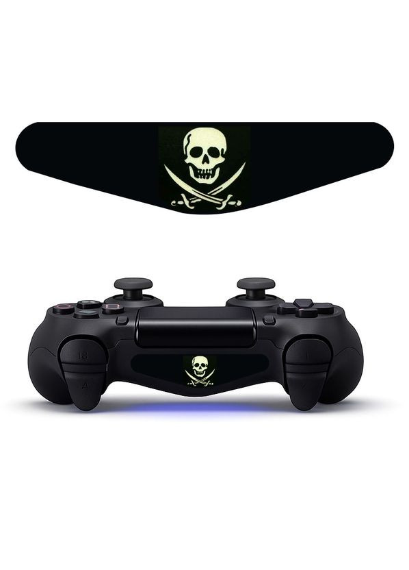 Виниловая наклейка на LED-панель Lightbar геймпада PS4, декоративная пленка для DualShock 4, Data Frog (366303787)