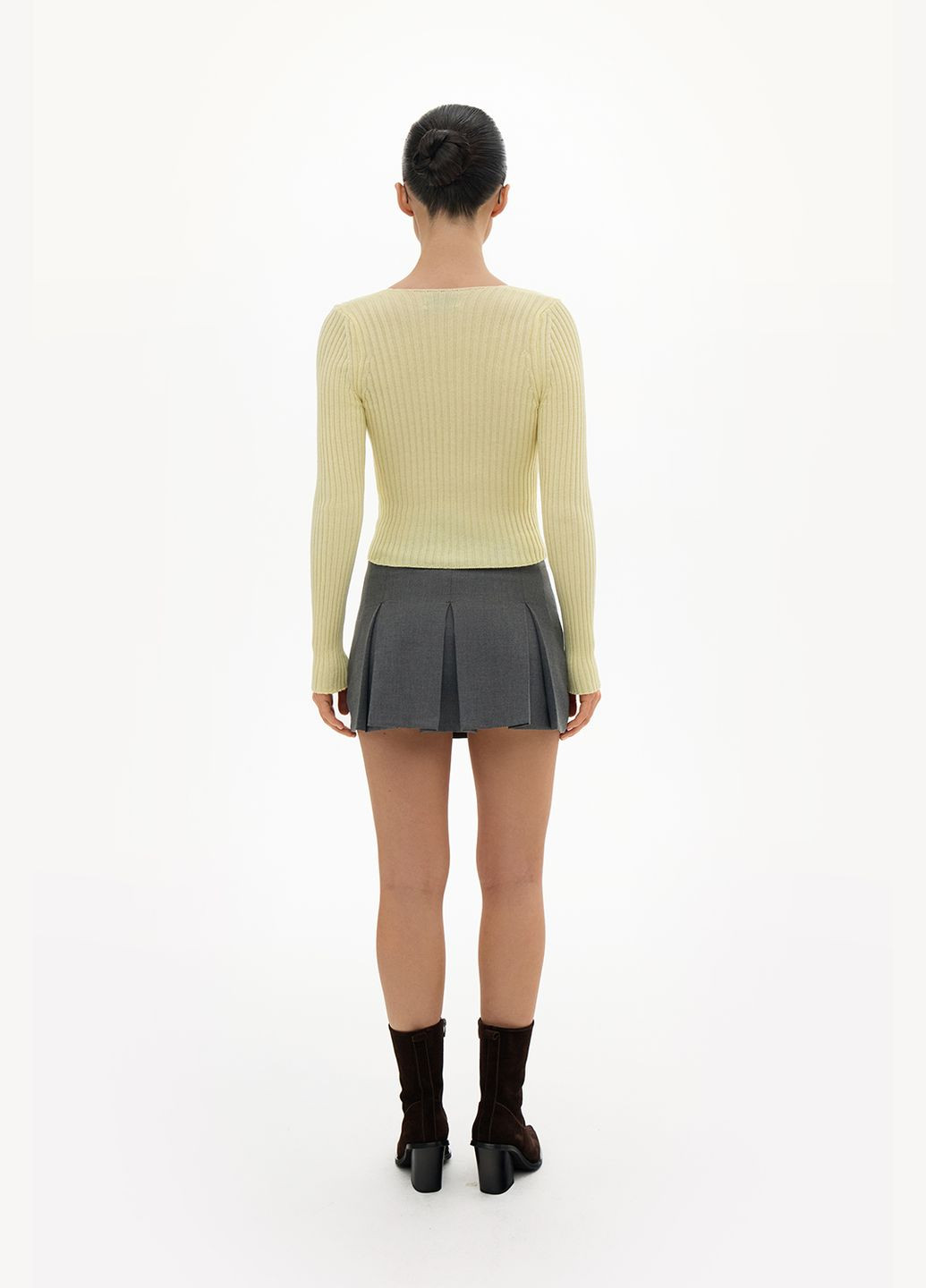 Кардиган у рубчик із ґудзиками 2086 Papaya (322121439)