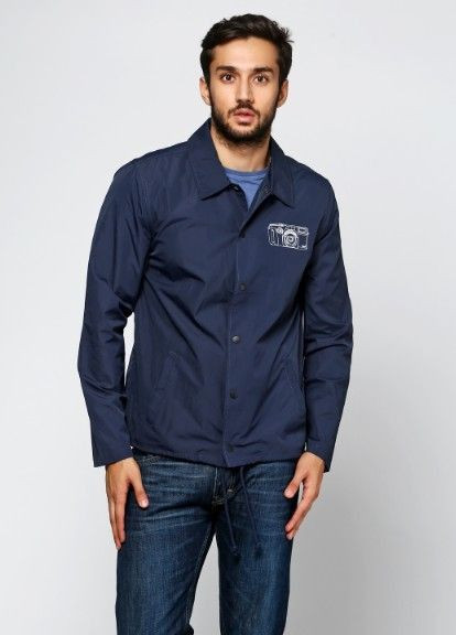 Темно-синяя демисезонная ветровка Element