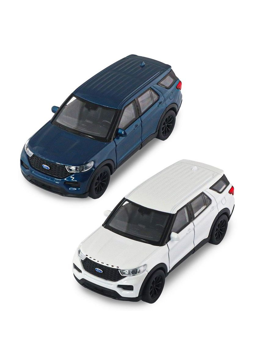 Автомодель — Ford Explorer 2023 (перламутрово-білий, блакитний металік) TechnoDrive (342752948)