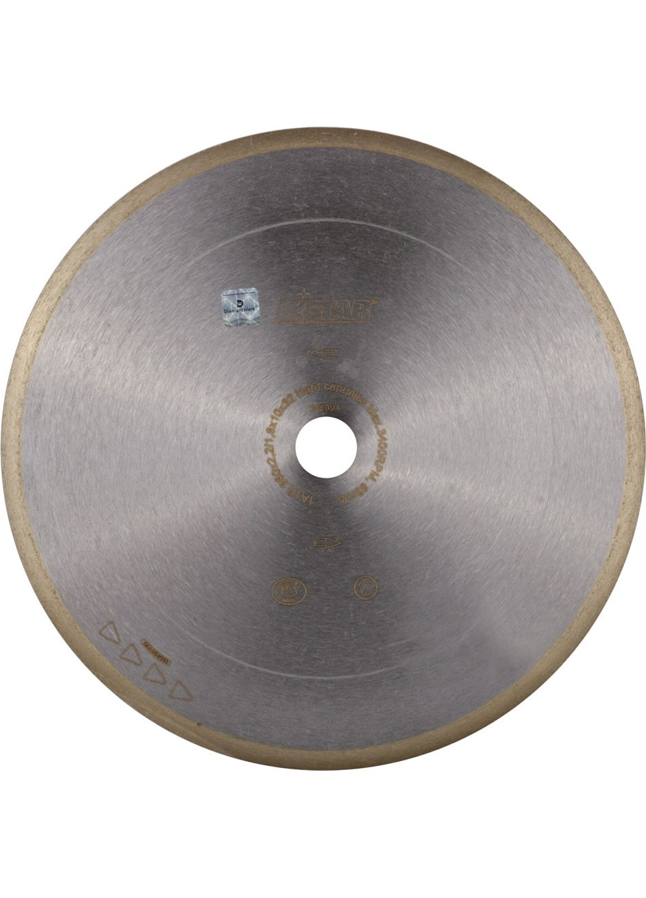 Круг алмазний відрізний Hard ceramics 1A1R 350 x 25.4 Суцільний диск для кераміки 11127048024 (10004) Distar (286423796)