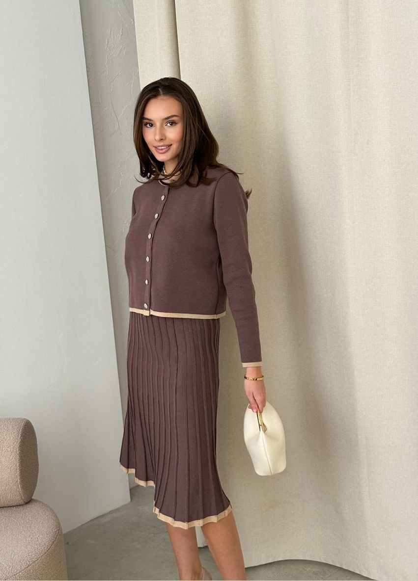 Жіночий в'язаний жакет на гудзиках бавовна/акрил ARTKNIT (ak38599p) Art Knit (334894239)