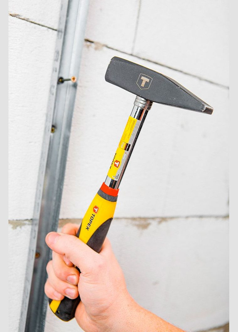 Молоток (320 мм, 500 г) столярный ручка прорезиненная (22684) Topex (306551099)