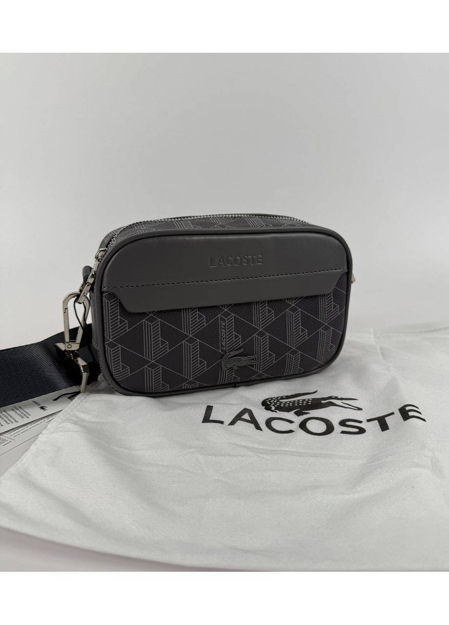 Барсетка через плечо, Сумка Лакоста через плечо Серый No Brand (352011064)