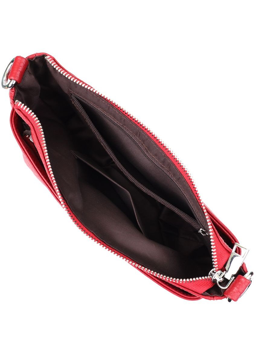 Жіноча шкіряна сумка з двома зручними ремінцями 22927 Червоний Vintage (349442772)