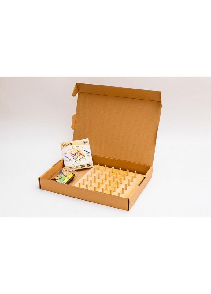 Геометрична розвиваюча "Дошка Монтессорі" Puz-27260, 56 комбінацій No Brand (330602041)